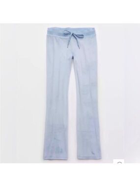 Light Blue Drawstring Yoga Pants